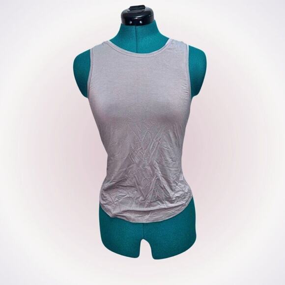 Lululemon steel gray high neck open back tank top | Sz 4 (NO SIZE TAG) - Picture 1 of 5